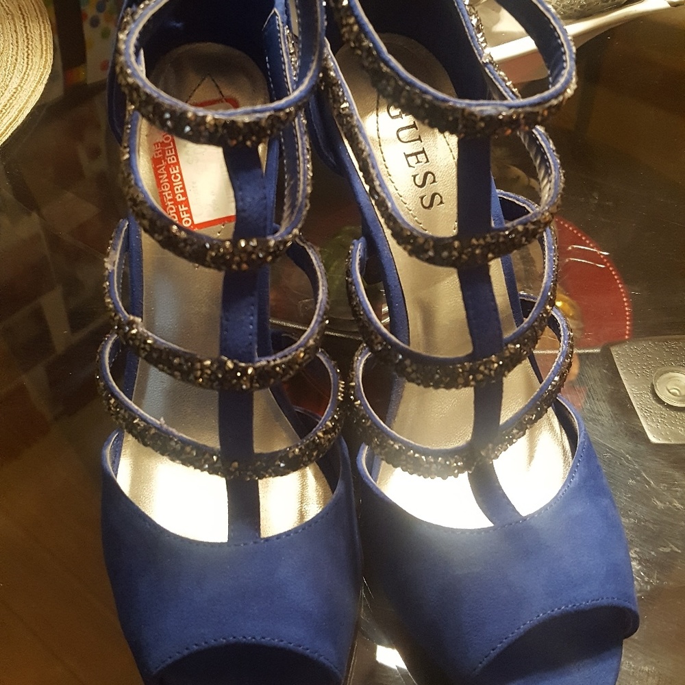 Blue High Heels
